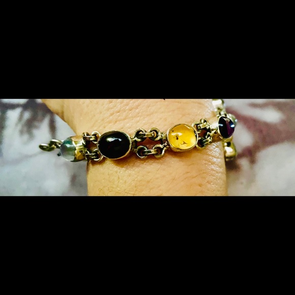 HP💕Vintage Nicky Butler Multi-Gem .925 Bracelet - Picture 6 of 6